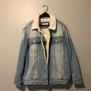 Jean Jacket Sherpa Lined